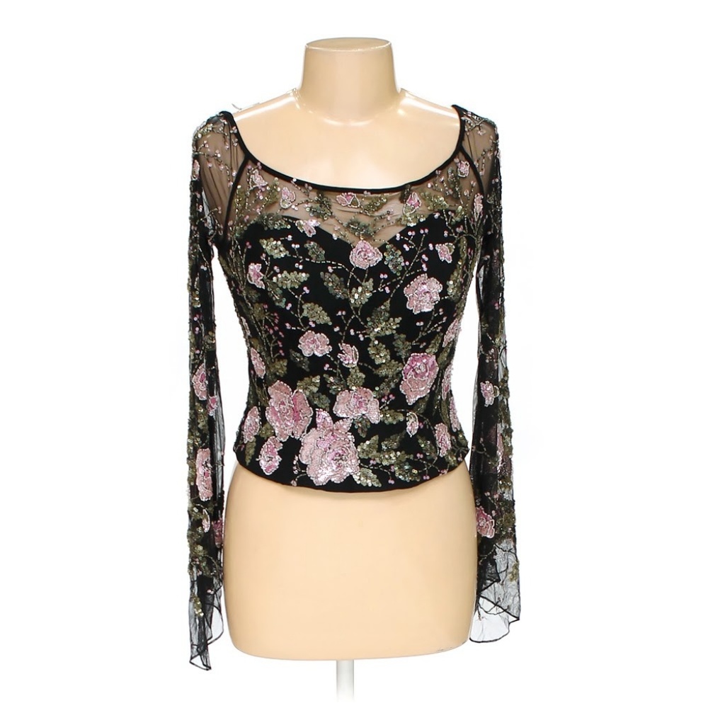 Alberto Makali Sequined Vintage Blouse